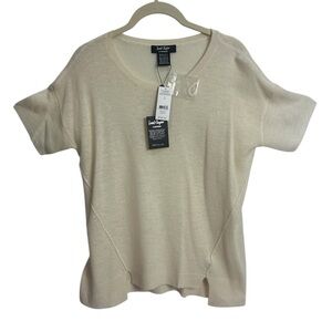 LORD & TAYLOR‎ CASHMERE Short sleeves Sweater Size XSMALL